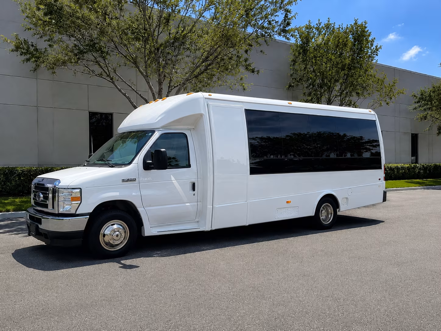 charter buses for corporate events at angel of the winds arena