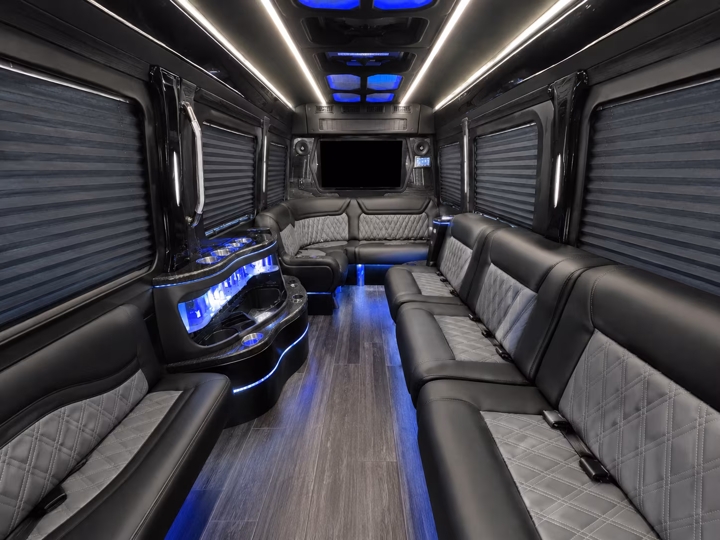marysville 30 passenger party bus interior